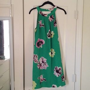 Green Floral J.Crew Dress